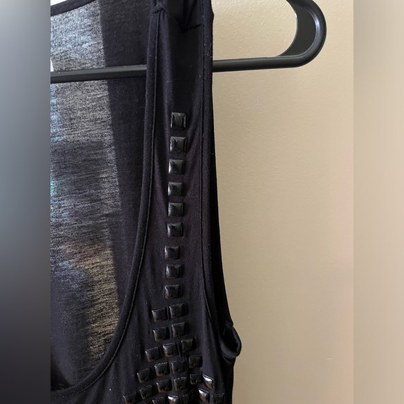 Vero Moda black tank top with black studs-Size small - Picture 3 of 9